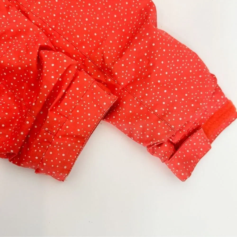 Burton DryRide Orange polka dot ski jacket sz L